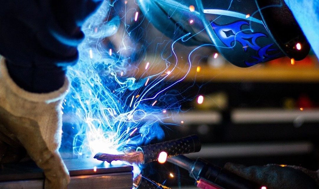 welder using safety gear