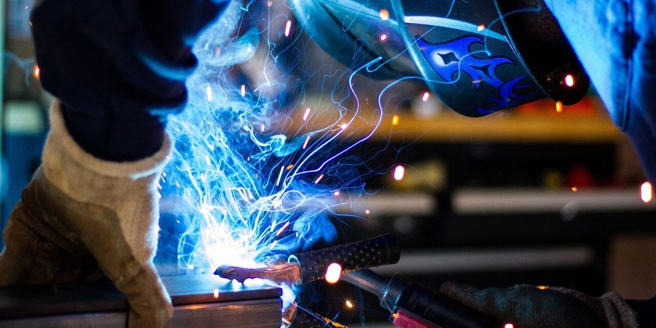 welder using safety gear