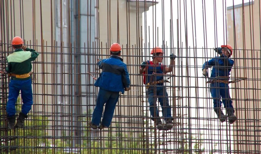 four construction workers