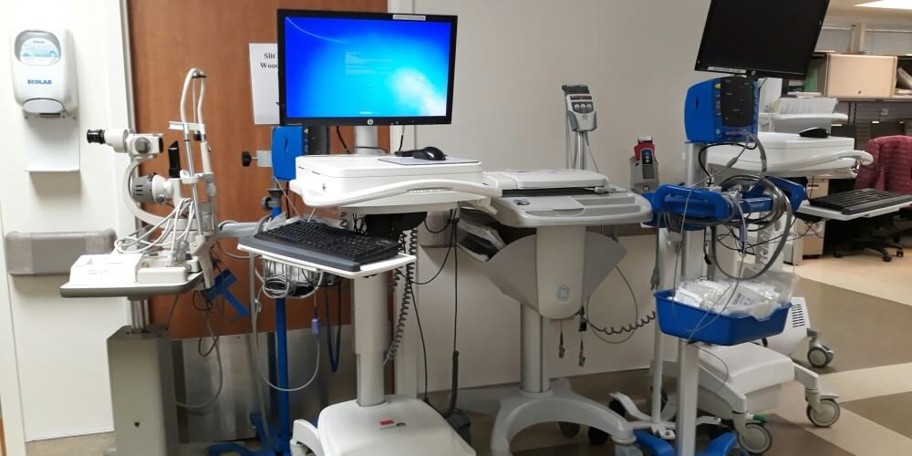 an assortment of medical equipment in a hospital