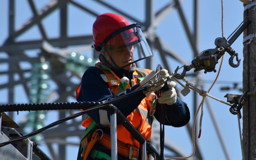 industrial electrician at work